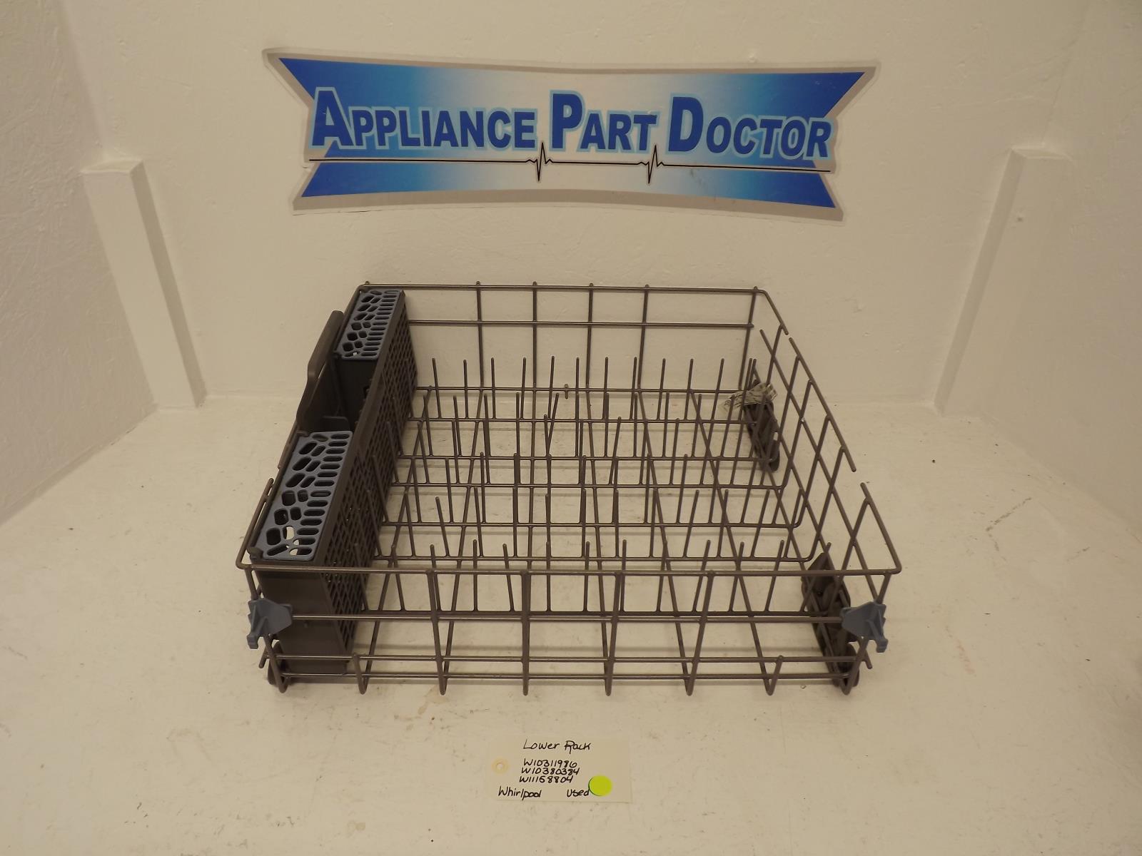 Whirlpool Dishwasher W10311986 W10380384 W11158804 Lower Rack Used Whirlpool Dishwasher W10311986 W10380384 W11158804 Lower Rack Used